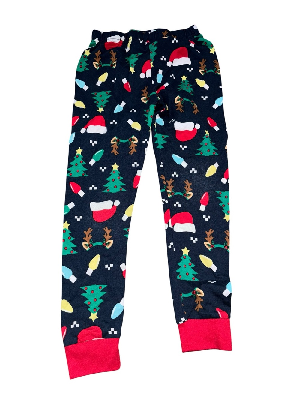 Holiday Time Kids Christmas Reindeer & Tree Pajama Pants